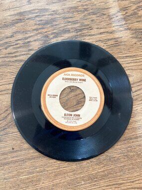 Elton John Crocodile Rock / Elderberry Wine MCA Records MCA-40000 7" Vinyl 45 RP